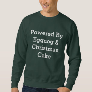 Modern Powered By Eggnog Christmas Men’s Sweater