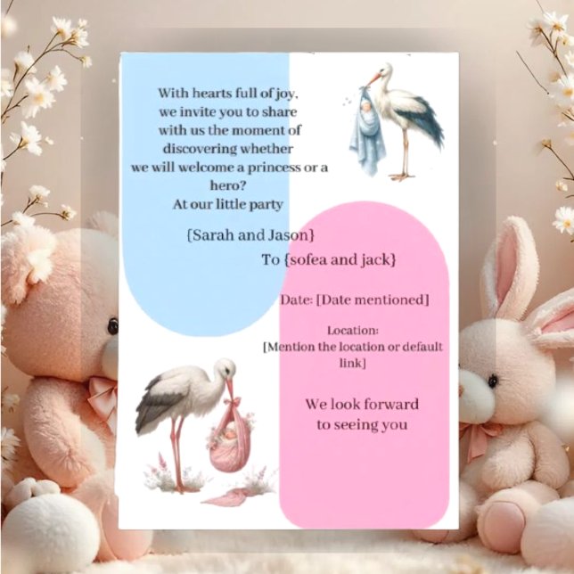 Modern Pregnancy Announcement Card - Bilingual Ara (Creator Uploaded)