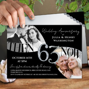 Modern Premium 63rd Wedding Anniversary Invitation