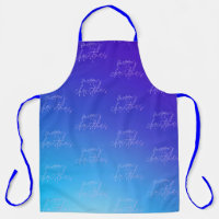 Modern Premium Merry Christmas Gradient Holiday Apron