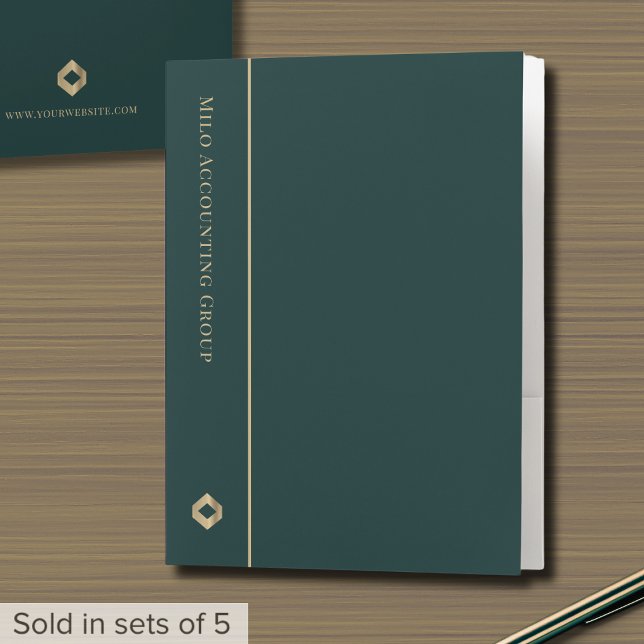 Modern Presentation Folder Gold Logo (Creator Uploaded)