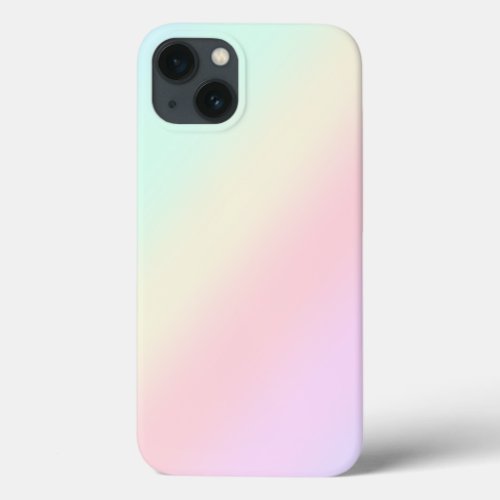 Modern pretty colorful gradient Watercolor Rainbow iPhone 13 Case