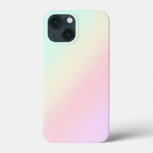 Modern pretty colorful gradient Watercolor Rainbow iPhone 13 Mini Case
