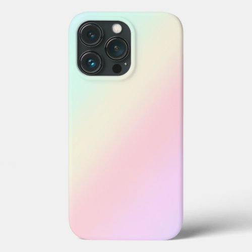 Modern pretty colorful gradient Watercolor Rainbow iPhone 13 Pro Case