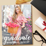 Modern Pretty Graduation Party Invitation Photo Postcard<br><div class="desc">Modern Pretty Graduation Party Invitation Photo Postcard</div>