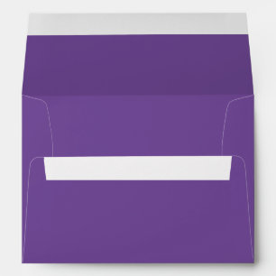 Modern Pretty Solid Color Purple Envelope