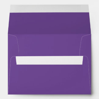 Modern Pretty Solid Color Purple Envelope