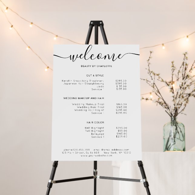 Modern,  price list  foam board (In Situ (Stand))