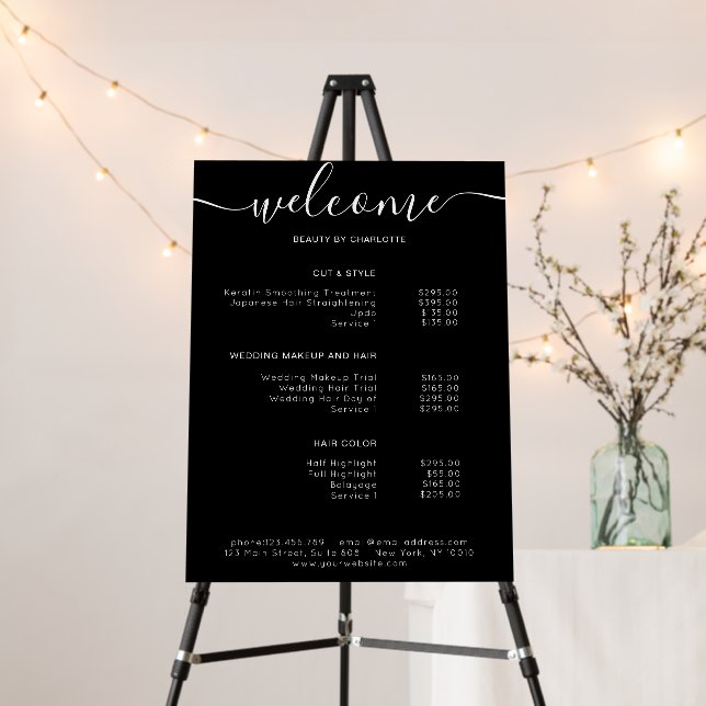 Modern,  price list  foam board (In Situ (Stand))