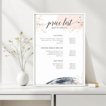 Modern,  price list Poster