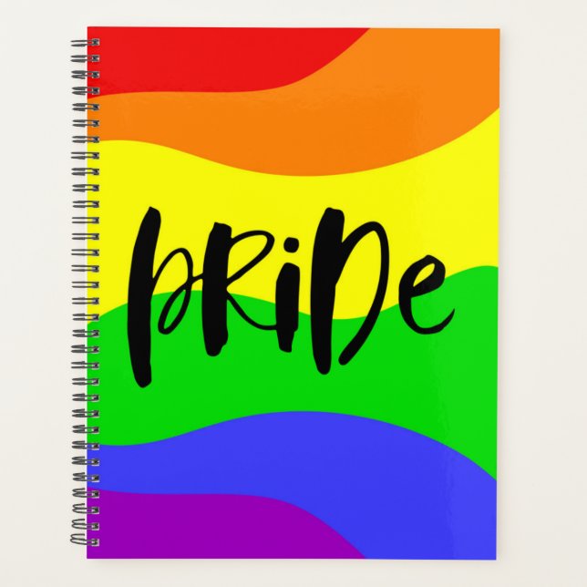 Modern Pride Rainbow Planner (Front)