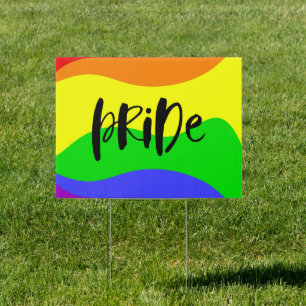 Modern Pride Rainbow Sign