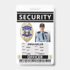 Modern Print Security Officer Custom Employee ID