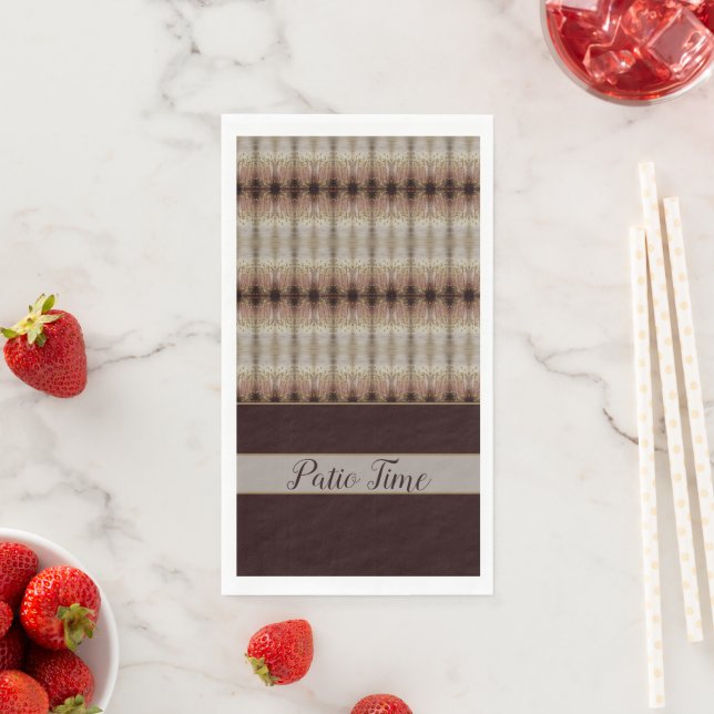 Modern Print With Greys Paper Guest Towels (Insitu)