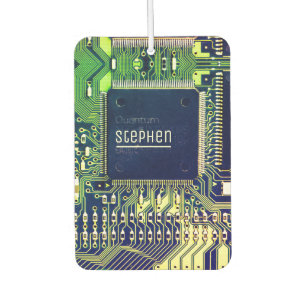 Modern Printed Circuit Board Design Add Name Geeky Air Freshener