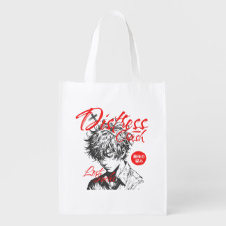 Modern Printed T-Shirt – Stylish & Trendy Graphic  Grocery Bag