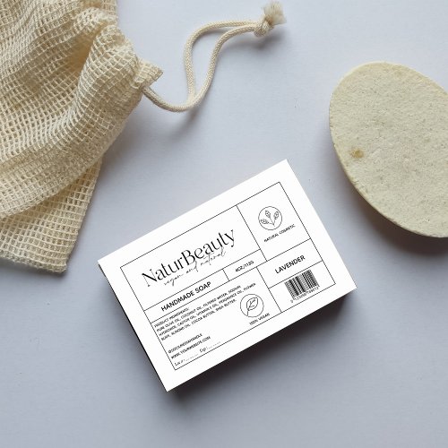 Modern Product Cosmetic Soap Label