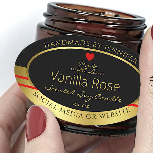 Modern Product Packaging Labels Black and Gold