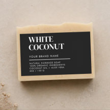 Modern product packaging soap label