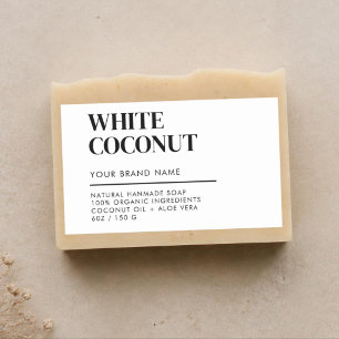 Modern product packaging soap label