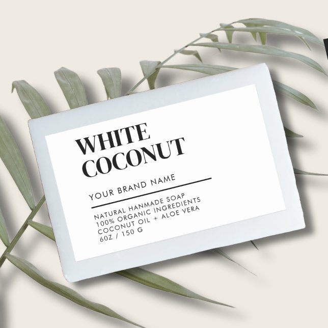 Modern product packaging soap label (Creator Uploaded)
