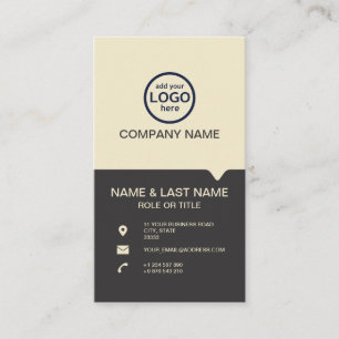 Modern Professional 2 colors add your logo Business Card