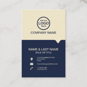 Modern Professional 2 colors add your logo Business Card