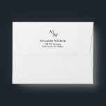 Modern Professional 2 Monogram Initial Basic Chic Envelope<br><div class="desc">Modern Professional 2 Monogram Initial Basic Chic envelope</div>