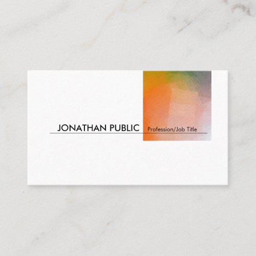 Modern Professional Abstract Elegant Artistic Business Card