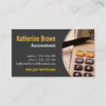 Modern, Professional, Accountant, Tax, Calculator Business Card at Zazzle