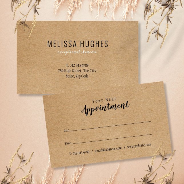 Modern Professional Appointment Reminder Card (Modern Professional Appointment Reminder Card)