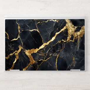 Modern Professional Black and Gold Marble 1030 G2 HP Laptop Skin