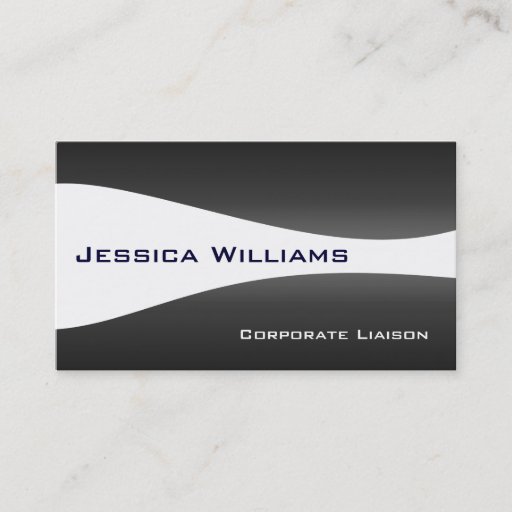 Customizable Modern Professional Black and White Business Cards