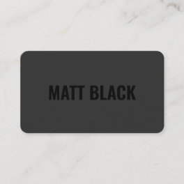 Modern professional black and white simple elegant business card