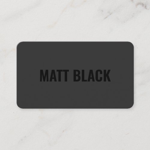 Modern professional black and white simple elegant business card