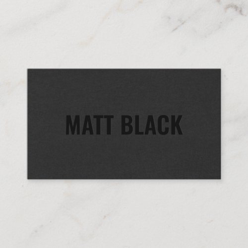 Modern professional black texture simple elegant business card