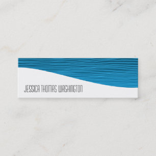 Modern Professional Blue Slim Business Cards