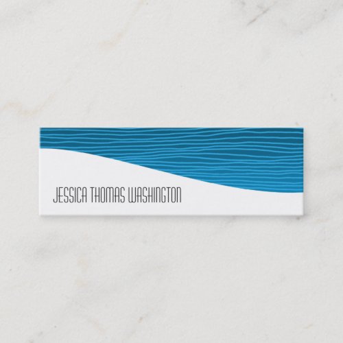 Modern Professional Blue Slim Business Cards