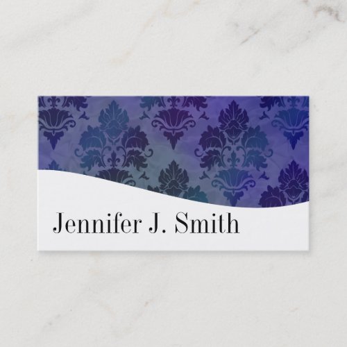 Modern Professional Blue &amp; White Business Cards