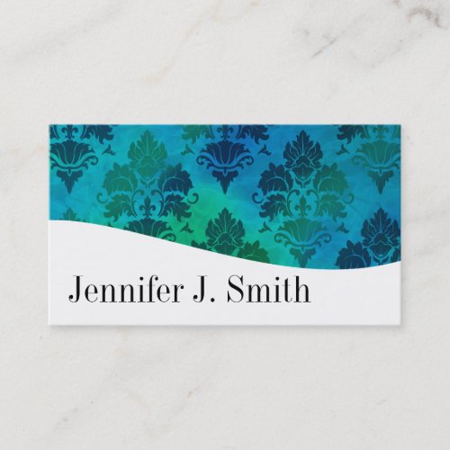 Modern Professional Blue &amp; White Business Cards