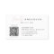 Modern Professional Blush Pink Script Name QR Code