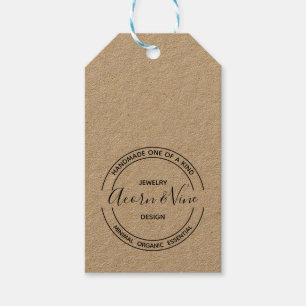Modern Professional Branding Design Kraft Gift Tags