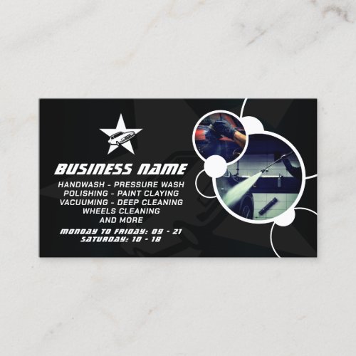 Modern professional bubble image business card