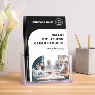 Modern Professional Business Black Bi-Fold Brochure