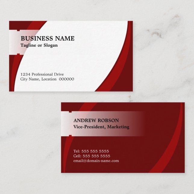 Modern Professional Business Card (Front/Back)
