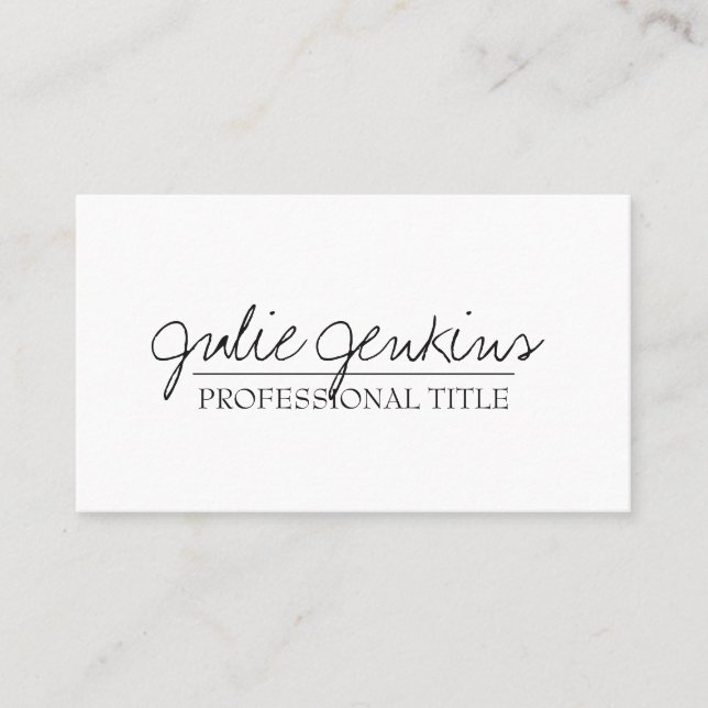 Modern & Professional Business Card (Front)