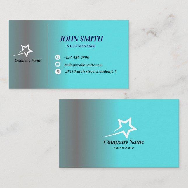 Modern Professional Business Card (Front/Back)