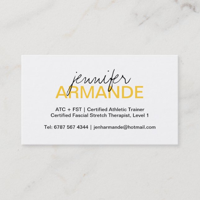 Modern Professional Business Card (Front)