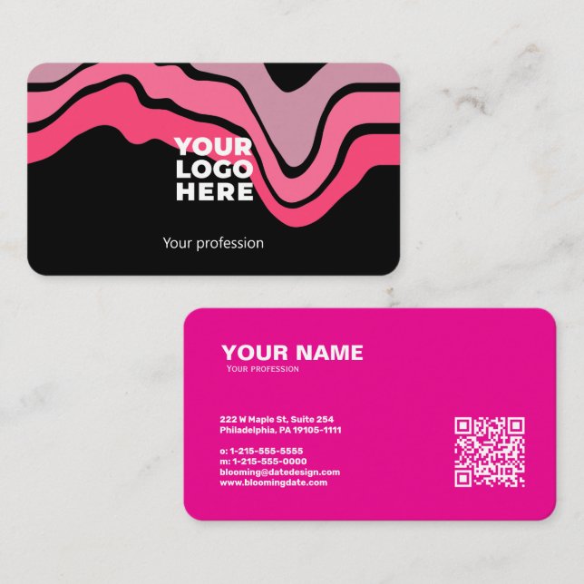 Modern Professional Business Card for Entrepreneur (Front/Back)
