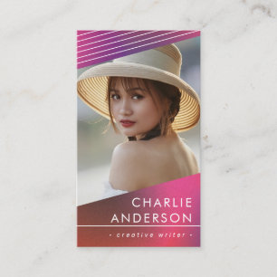 Modern Professional Business Card with Photo, Logo